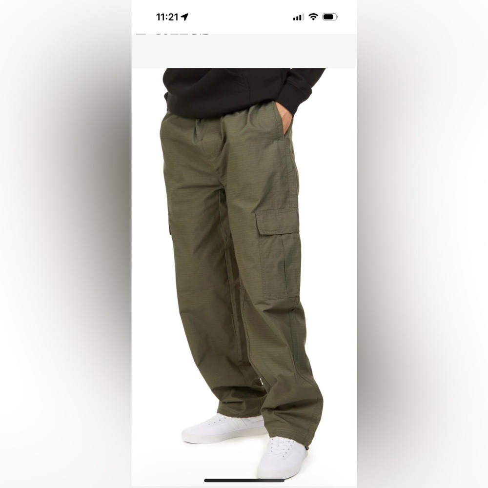 Nike SB Cargo Pants Men 30 army Green Ripstop Stretch Skater Utility Outdoor 32